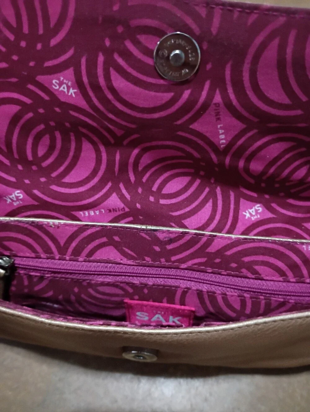 The Sak Pink Label Clutch with Jewel Accents